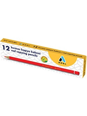 Adel Kırmızı Kopya Kalemi 1414 (12 Li Paket)