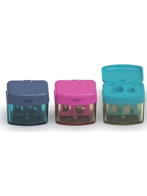 Faber-Castell Kalemtıraş Minibox Duo Trendy 5140 382901 (12 Li Paket)