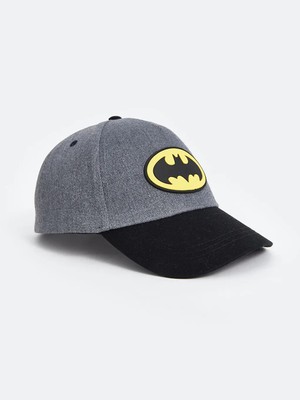 LC Waikiki Lcw Accessorıes Gri Batman Baskılı Erkek Çocuk Kep Şapka