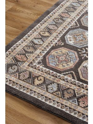 Venucci Home & Living Valencia %100 Polyester Vintage Modern  Dokuma Salon Oturma Odası Halısı