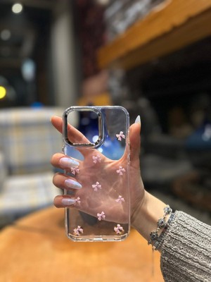 ZLTECH iPhone 14 Pro Max Uyumlu Fiyonk Desenli Darbeye Karşı Dayanıklı Kılıf PLASTIC COVER