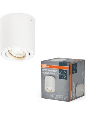 Ledvance LED 2700K IP20 GU10 Duy Beyaz Sıva Üstü Silindir Spot