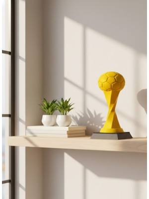 Toplu Kupa Sarı 21CM Dekoratif Ödül Tasarım Biblo - EM002Z-7U6JO9