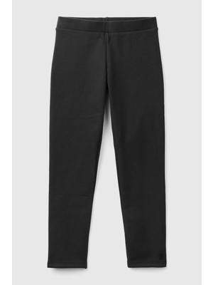 United Colors Of Benetton Siyah Kadın / Kız Kj_benetton Logo Detaylı Tayt Model Kodu: 35Q2CF03M100