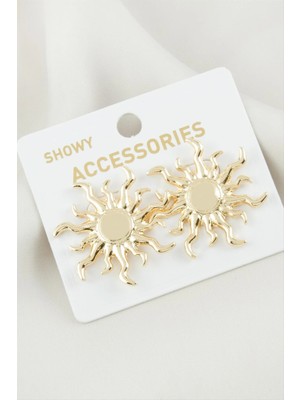 Marsilyan Güneş Metal Küpe