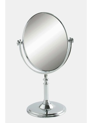 Zero Land Storozal Oval Gümüş Renkli Masa Aynası 28 cm (3816) - Gümüş Rengi