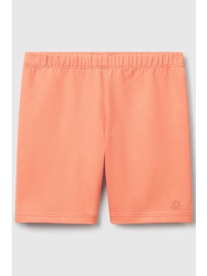 United Colors Of Benetton Yavruağzı Kadın / Kız Kk_logo Işlemeli Biker Tayt Model Kodu: 3MT1G900RYAVRUAĞZI