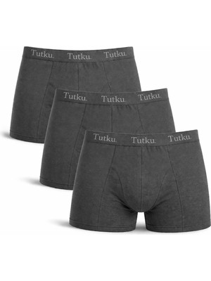 Tutku 3'lü Paket Tutku Likralı Erkek Boxer