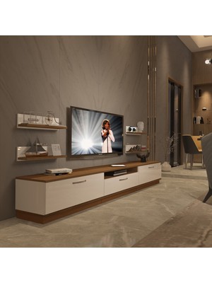Decoraktiv Trendstyle 270R Mdf Tv Ünitesi Tv Sehpası - Ceviz Beyaz