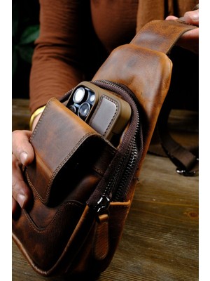 Eonaks Porto - Hakiki Deri El ve Omuz Çantası – Şık ve Dayanıklı Tasarım | Unisex Çanta