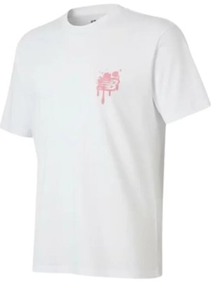 New Balance Nb Lifestyle Men Tshirt MNT1649-WT Beyaz Tişört