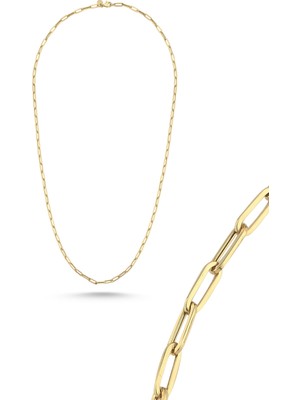 Zümrüt Sarraf 14 Ayar Altın Ataç Zincir Kolye