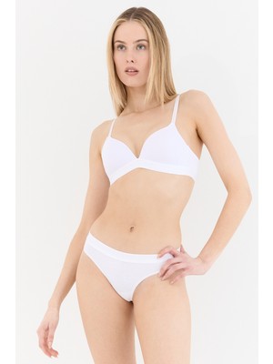 Naphor Touch Beyaz Kaplı Balensiz Sütyen