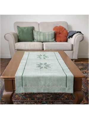 Organik Pamuk Dokuma 40 X100 Cm. Sehpa Örtüsü