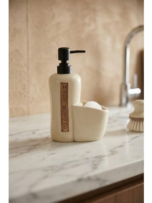 Acar Vilya Sünger Hazneli Sıvı Sabunluk Krem - 400 ml