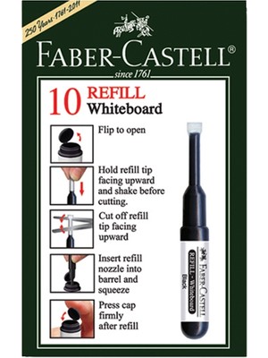 Faber-Castell W-20 Tahta Kalem Mürekkebi Siyah 10 Lu 5050254399000 (1 Paket 10 Adet)