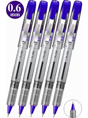 Artlantis Mavi Pilot Kalem Fl-68 5 Adet Scrikss Fine Liner Pilot Kalem 0.6mm Fineliner Uçlu Pilot Kalem Ince Su Bazlı Mürekkepli