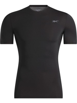 Reebok Compressıon T-Shırt Siyah Erkek Kısa Kol T-Shirt