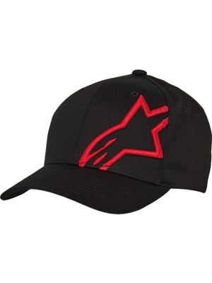 Alpinestars Corp Shift 2 Curved Brim Şapka Siyah  Kırmızı
