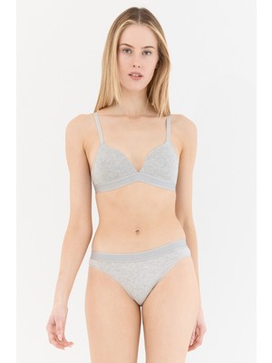 Naphor Touch Gri Kaplı Balensiz Sütyen