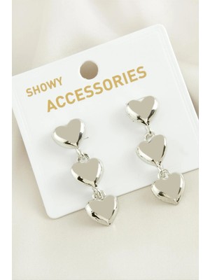 MidasTech Kalp Yeni Sezon Metal Küpe Nemere