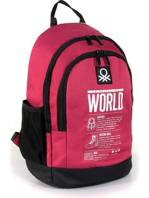 Benetton Okul Sırt Çantası Çift Bölme 3834