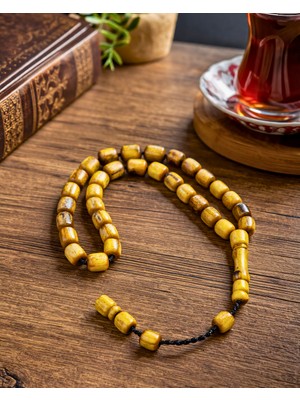 Sufi Tesbih Esans Ve Hediyelik Akasya Ağacı Tesbih 9x7 mm | El Yapımı Ahşap Tesbih | Huzur Veren Doğal Kokulu Tesbih