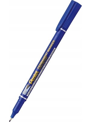 Pentel Marcador Permanent Markör Kalem Ekstra İnce Uç Mavi Y-Nf450-C (12 Li Paket)