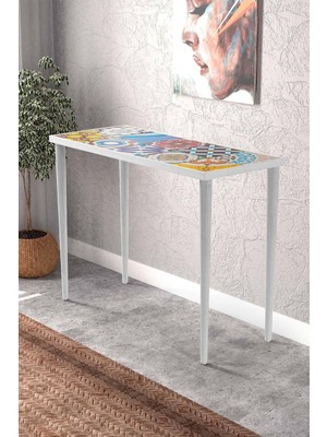 Feyza Design Burano 101X41CM Doğal Masif Ayaklı Dresuar
