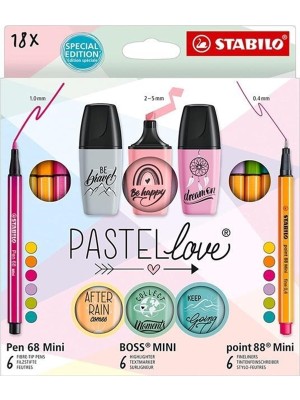 Stabilo Pastel Love Mini World Okul Seti 18 Parça 77/5-8