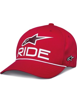 Alpinestars Ride Comp Snapback Şapka Kırmızı  Beyaz  Siyah