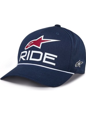 Alpinestars Ride Comp Snapback Şapka Mavi  Beyaz  Kırmızı