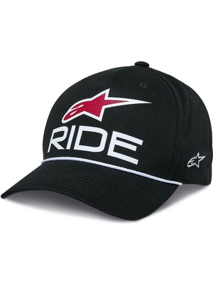 Alpinestars Ride Comp Snapback Şapka Siyah  Beyaz  Kırmızı