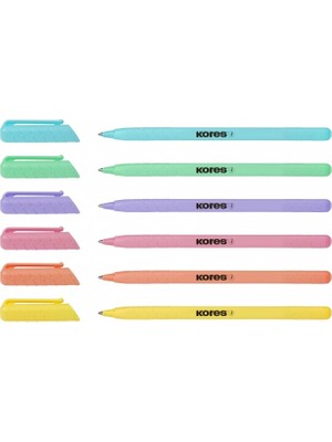 Kores Tükenmez Kalem Çok Renkli 37086 (50 Li Paket)