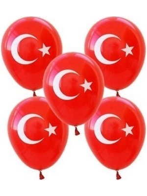 Vatan Balon Ayyıldız Baskılı (100 Lü Paket) Vt906
