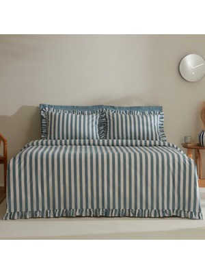 Karaca Home Ripple Çift Kişilik Nevresim Takımı Mavi