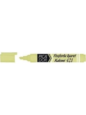 Picador 421 Fosforlu Kalem Pastel Sarı Kx 081 10 Lu (1 Paket 10 Adet)