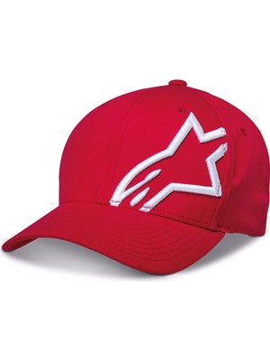 Alpinestars Corp Shift 2 Curved Brim Şapka Kırmızı  Beyaz