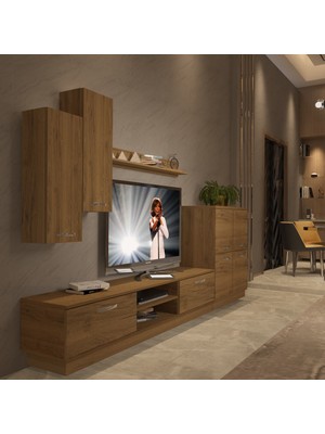 Decoraktiv Eko 6b Mdf DVD Tv Ünitesi Tv Sehpası - Naturel Pera