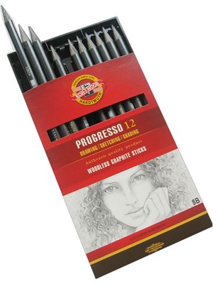  koh-ı-noor woodless graphite pencil 8911 8b graphite kalem 8911-08b004pz 12 li