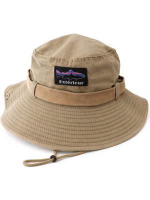 Perlotus Outdoor Safari Şapka – Erkek Kadın Pamuklu Boonie Şapka, Geniş Siperli, Nefes Alan, Ayarlanabilir Ipli (Kamp, Balıkçılık, Yürüyüş, Seyahat)