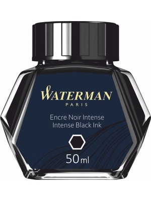 Waterman Dolma Kalem Mürekkebi Cam Şişede 50 ML Siyah S0110710