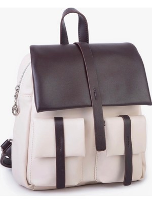 Vera Çanta Nas Bag Kadın Şık Günlük Cepli Yumuşak Deri Sırt Çantası