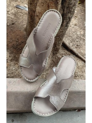 Bags Shoes Bulldozer 251566 36/41 Kadın Hakiki Deri Anatomik Comfort Taban Terlik