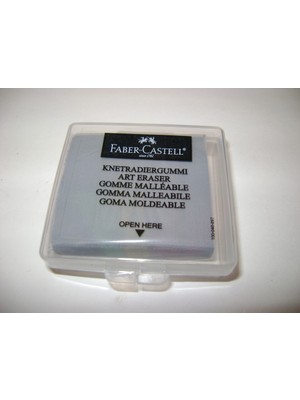 Faber-Castell Öğrenci Silgisi Hamur Plastik Kutulu Gri 12 72 20 (18 Li Paket)