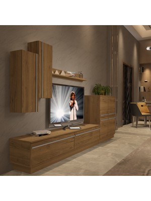 Decoraktiv Eko 6b Mdf Std Tv Ünitesi Tv Sehpası - Naturel Pera