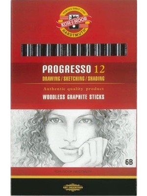  koh-ı-noor woodless graphite pencil 8911 6b graphite kalem 8911-06b004pz 12 li