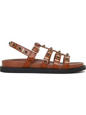 Derimod Kadın Taba Taşlı Sandalet 26SFE481018