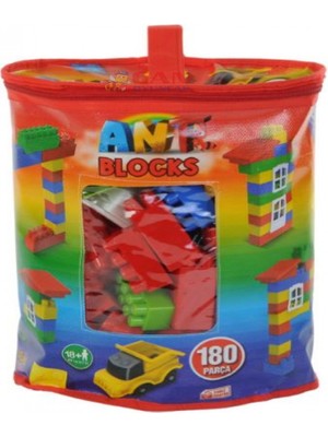 Ersat Home Eğitici Multi Blok Büyük Bloklar 180 Parça - Çantalı Eğlenceli Blok Set 180 Parça
