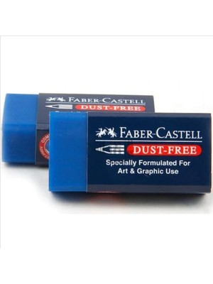 Faber-Castell Sınav Silgisi Dust Free Mavi (18 72 02) 5130187170 (24 Lü Paket)